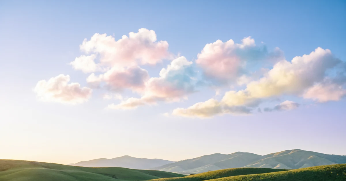 Beautiful cloudy sky with soft white clouds and blue tones, representing cloud captions for Instagram, travel, nature, and outdoor photos.