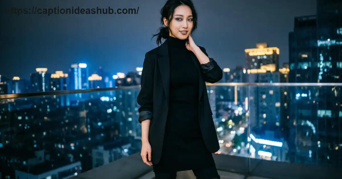 Stylish dark portrait representing evil captions for Instagram